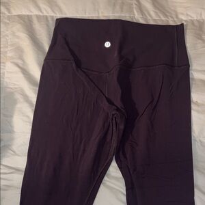 Purple Lululemon align cropped leggings